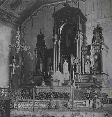 Picture of church in Tacloban used as hospital in WWII