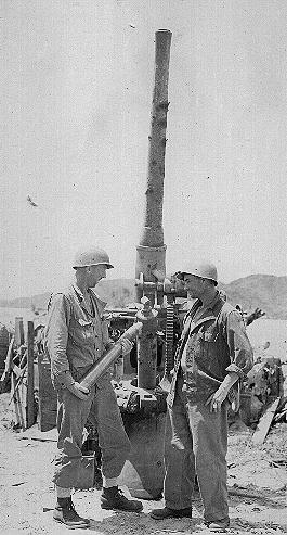 allied field artillery in the Pacific in WWII