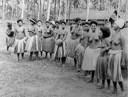 WWII - women of the Pacific Island of Tupeseli 